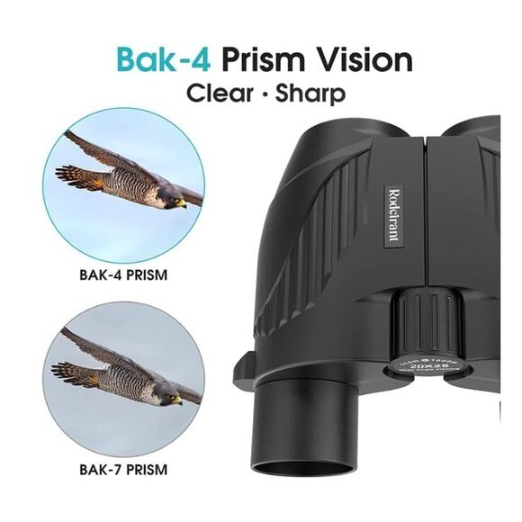 Binoculars 20x25  High Power Easy Focus Compact Low Light Vision, cloth, case - Picture 2 of 7